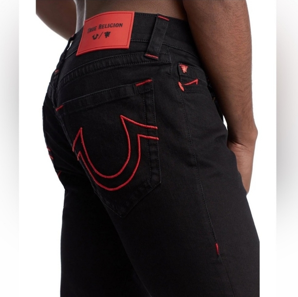 True Religion Other - Men's TrueReligion x Manchester United Black and Red Rocco Skinny Jeans 34